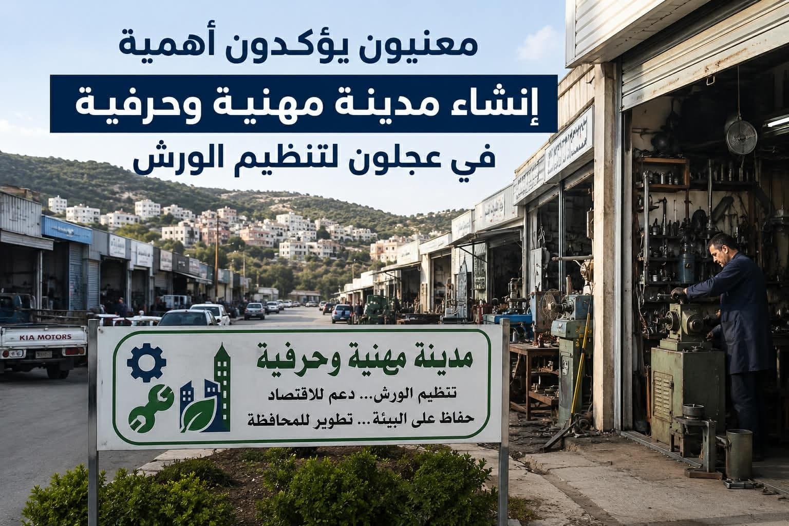 معنيون يؤكدون أهمية إنشاء مدينة مهنية وحرفية في عجلون لتنظيم الورش