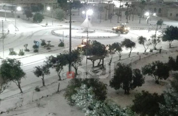 تساقط كثيف للثلوج بالمزار الجنوبي