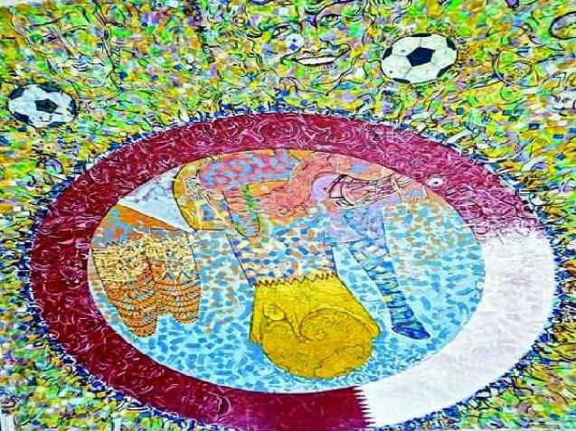 تدشين اكبر لوحة فنية عالمية في قطر