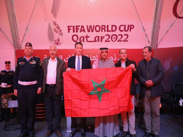 الصفدي يبارك للمغرب من خيمة سفارة قطر في عمّان
