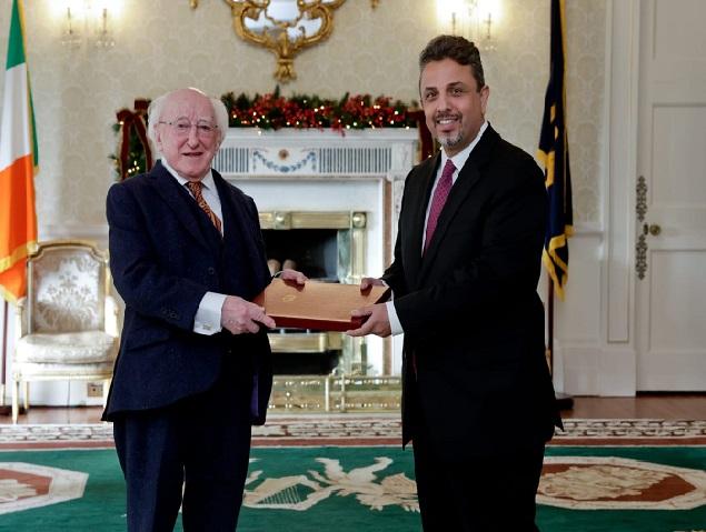 ‏السفير الدباس: خطوات عملية تدفع العلاقة مع إيرلندا للأمام