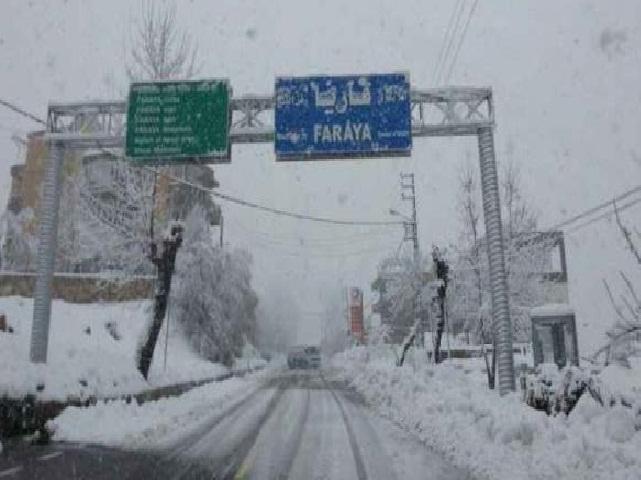 عاصفة ثلجية قطبيّة ورياح شديدة تضرب لبنان