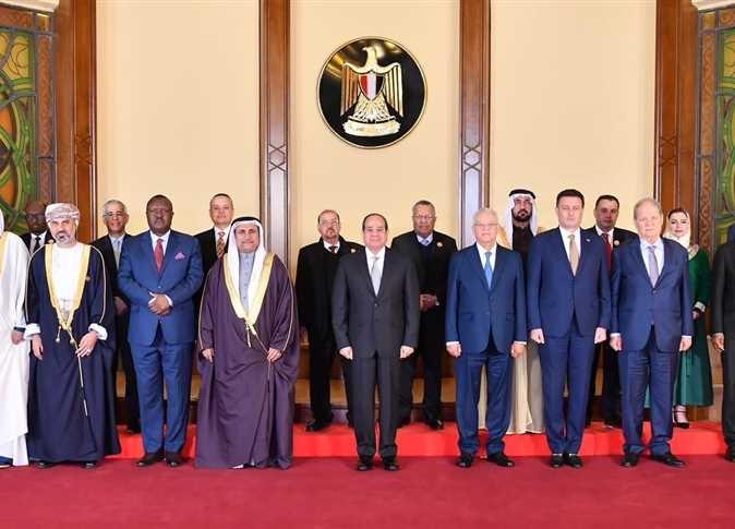 الصفدي في لقاء السيسي مع رؤساء البرلمانات العربية