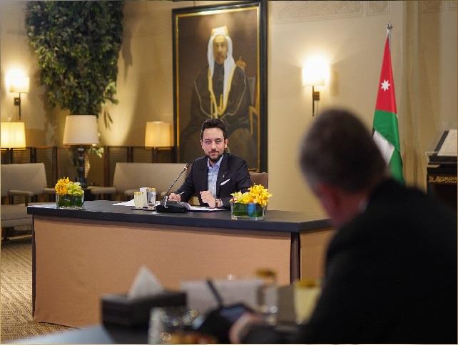 ولي العهد يجتمع بأمناء جائزة الحسين بن عبدالله الثاني للعمل التطوعي