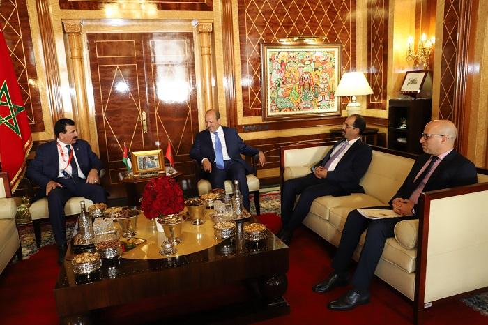 الخلايلة يبحث ورئيس مجلس المستشارين المغربي العلاقات الثنائية