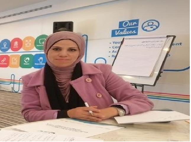 الزميلة ناديه العنانزه رئيسا لجمعية البيئة بمناسبة يوم المرأة
