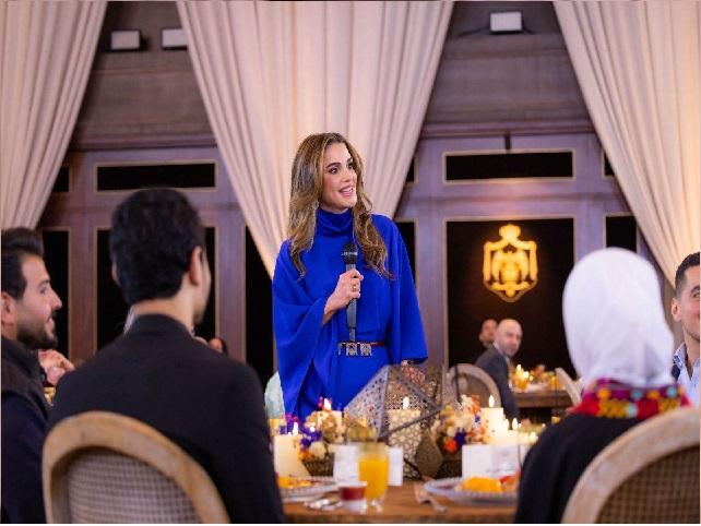 الملكة رانيا العبدالله تقيم إفطاراً لعدد من الفاعليات الشبابية
