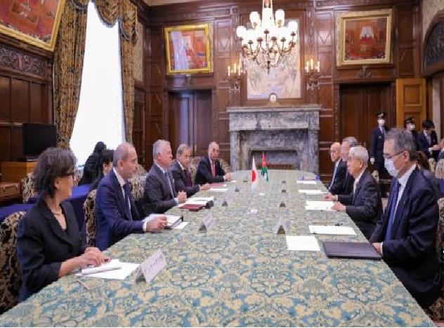 الملك يؤكد أهمية تعزيز التنسيق البرلماني بين الأردن واليابان