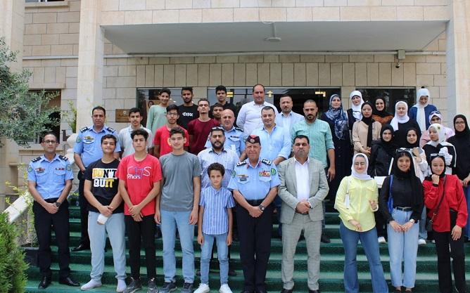 مركزي شباب و شابات إربد في زيارة  لمديرية شرطة إربد