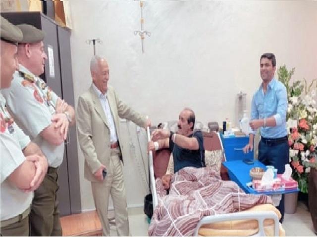 العيسوي يطمئن على صحة اللواء السبايلة