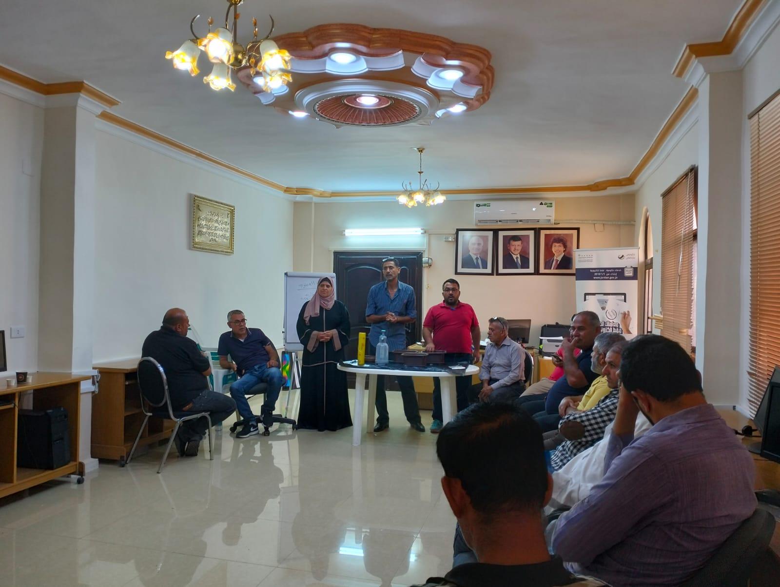 عجلون : استكمال الجلسة الثانية لورشة الزراعة العضوية براجب