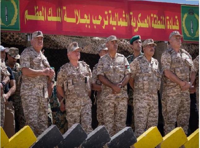 الملك في المنطقة العسكرية الشمالية
