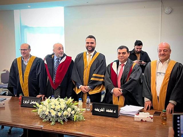 تهنئة وتبريك بمناسبة حصولة على درجة الماجستير في العلوم السياسية