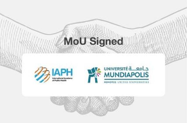 مذكرة تفاهم بين الأكاديمية الدولية للصحة المجتمعية (أياف) وجامعة مونديابوليس