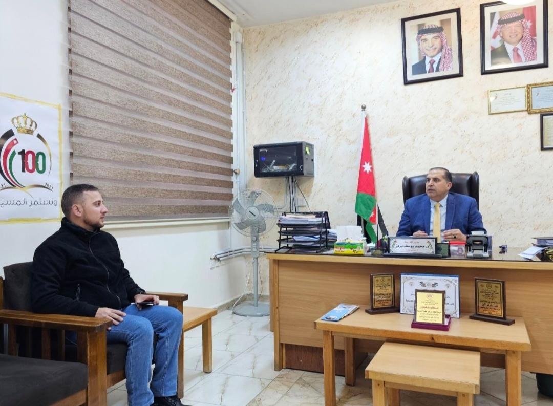 الشوابكة يزور مدرسة المهلب بن أبي صفرة الأساسية للبنين.