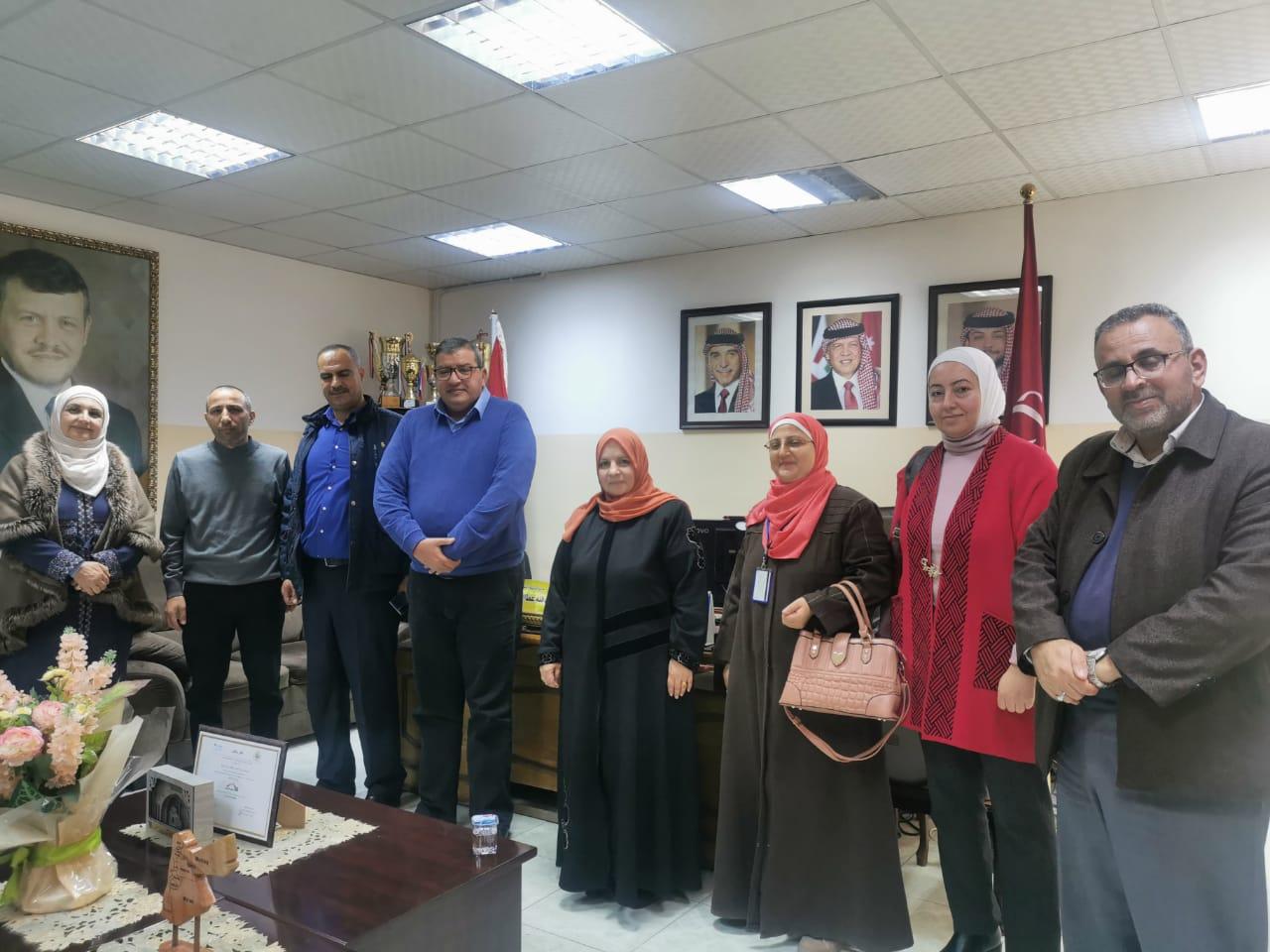 تربية الزرقاء الثانية تستقبل فريق التقييم من ادارة الاشراف التربوي. 