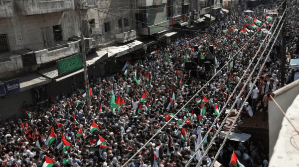 مسيرات ووقفات حاشدة في الأردن نصرة لفلسطين