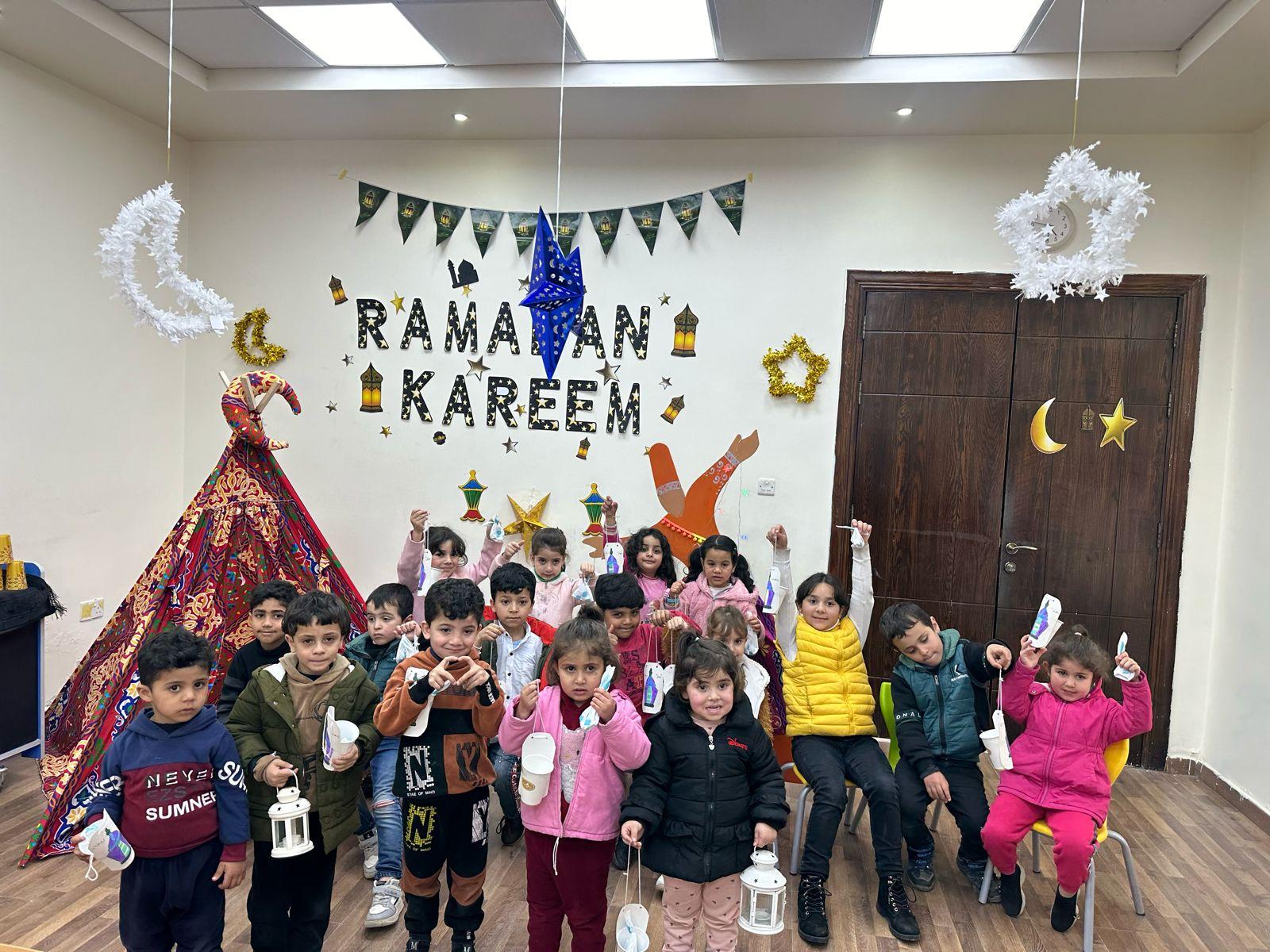 تنفيذ ورش  اهلا رمضان وطربوش مسحراتي في زها الزهور
