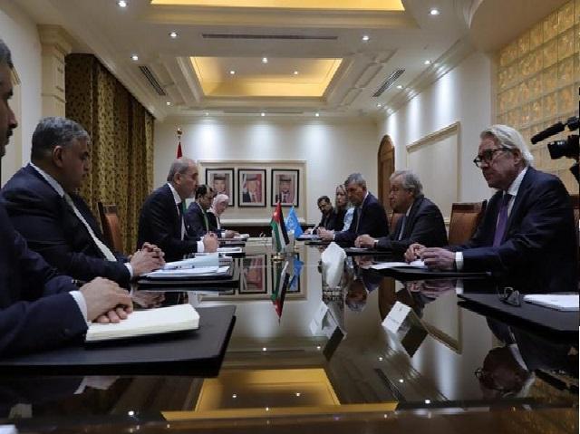 وزير الخارجية يبحث مع غوتيريش جهود وقف الحرب المستعرة على غزة