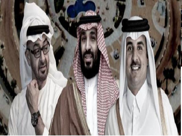 محمد بن سلمان ومحمد بن زايد وتميم بن حمد يبحثون التصعيد العسكري في المنطقة