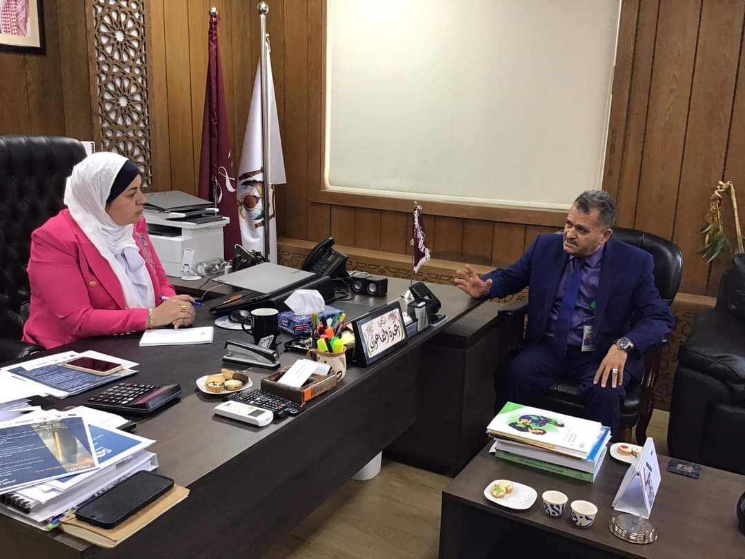 الفاعوري تلتقي رئيس وأعضاء جمعية البيئة الأردنية