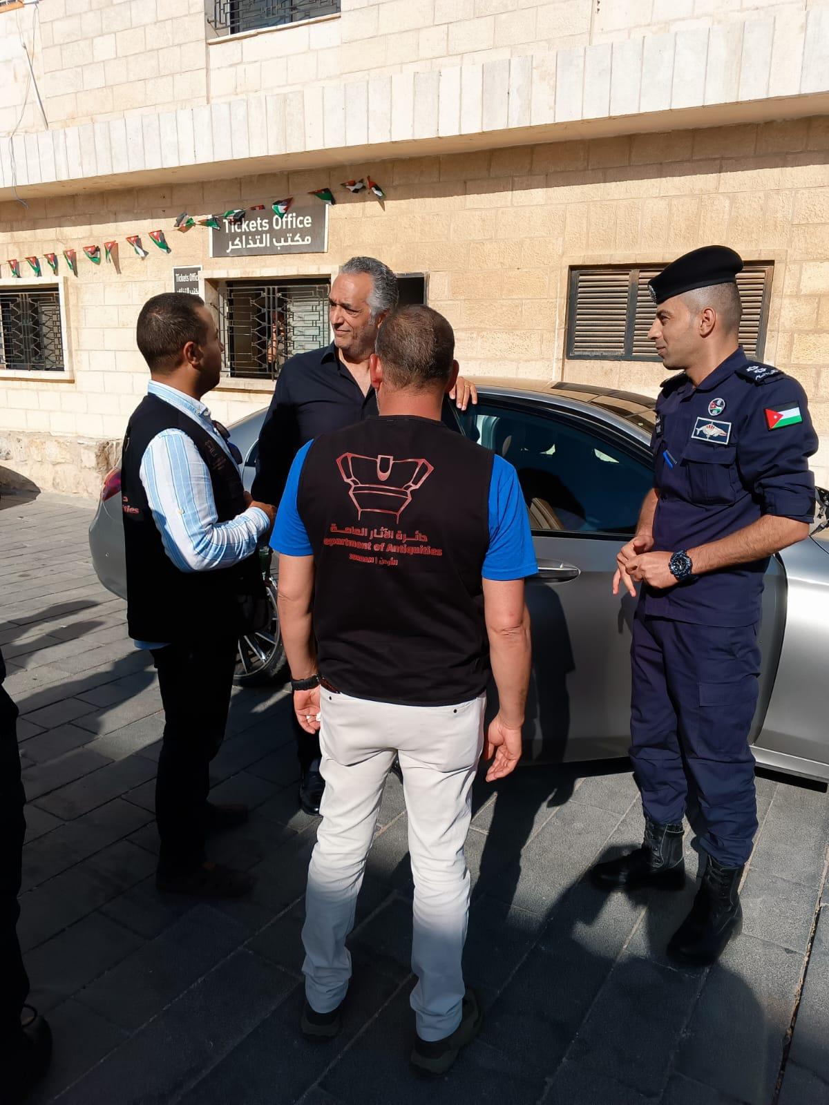 القيسي في جولة تفقدية الى قلعة الكرك 