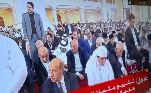 السفير الأردني في قطر يشارك في تشييع جثمان الشهيد إسماعيل هنية