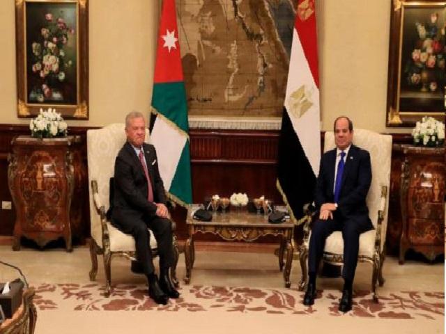 الملك والسيسي يؤكدان ضرورة الوقف الفوري للحرب على غزة