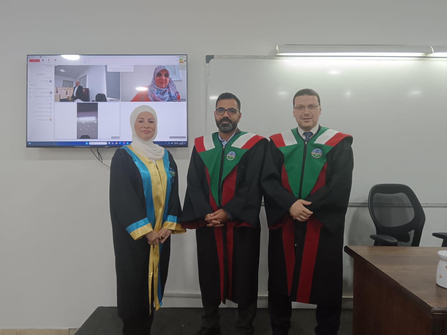 مبارك الماجستير للزميله شذى قطيطات