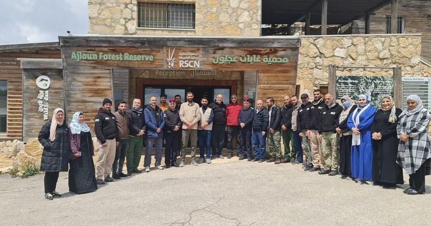 محاضرة توعوية في محمية غابات عجلون بالتعاون مع دفاع مدني عجلون