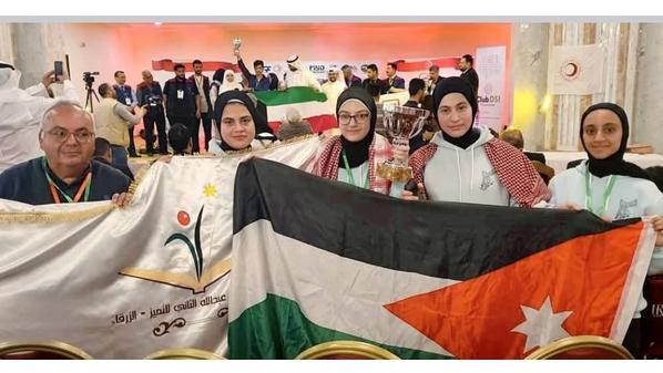مدرسة الملك عبدالله للتميز في الزرقاء الأولى تحصد مركزا متقدما في البطولة العربية للروبوت