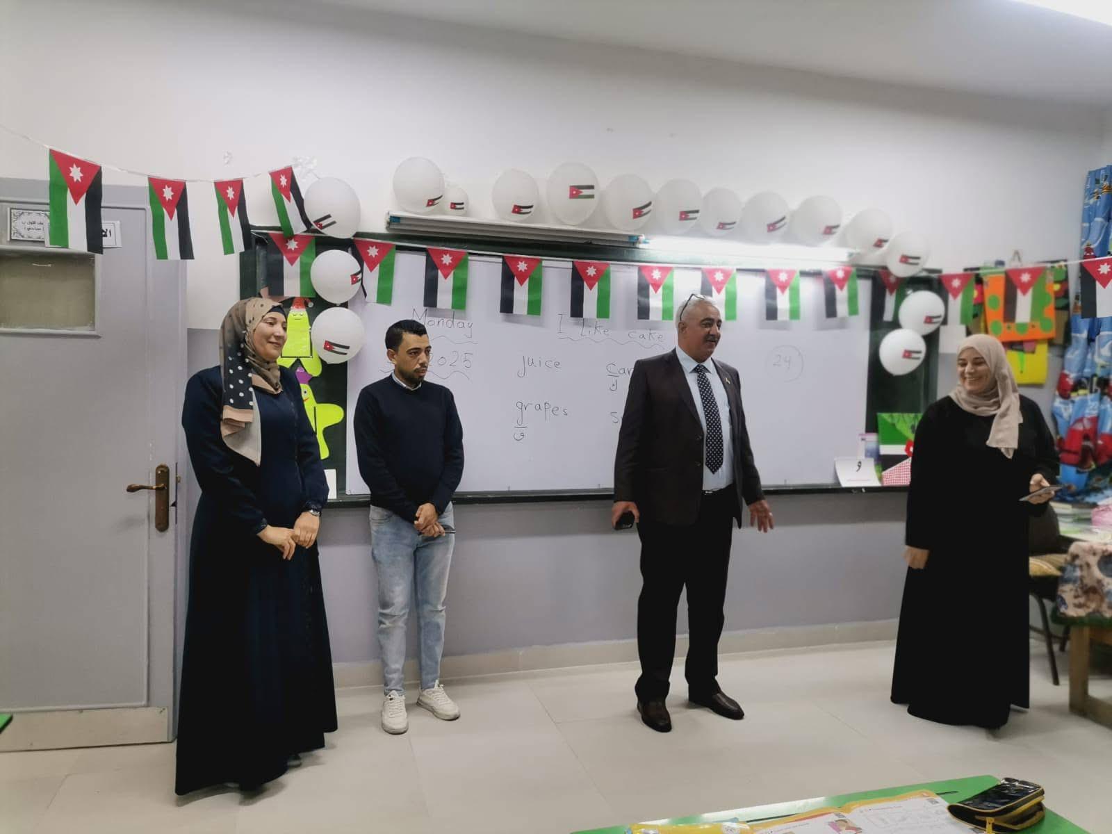 زيارة تفقدية لمدرسة عجلون الأساسية المختلطة