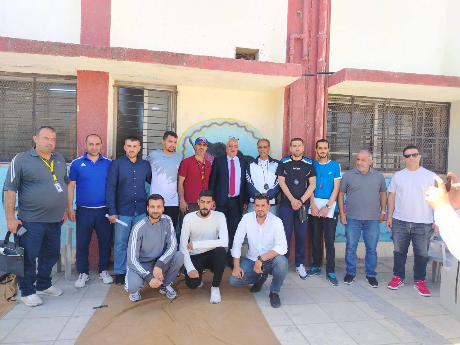 عجلون : جويعد يتابع تصفيات جائزة الملك عبدالله الثاني للياقة البدنية
