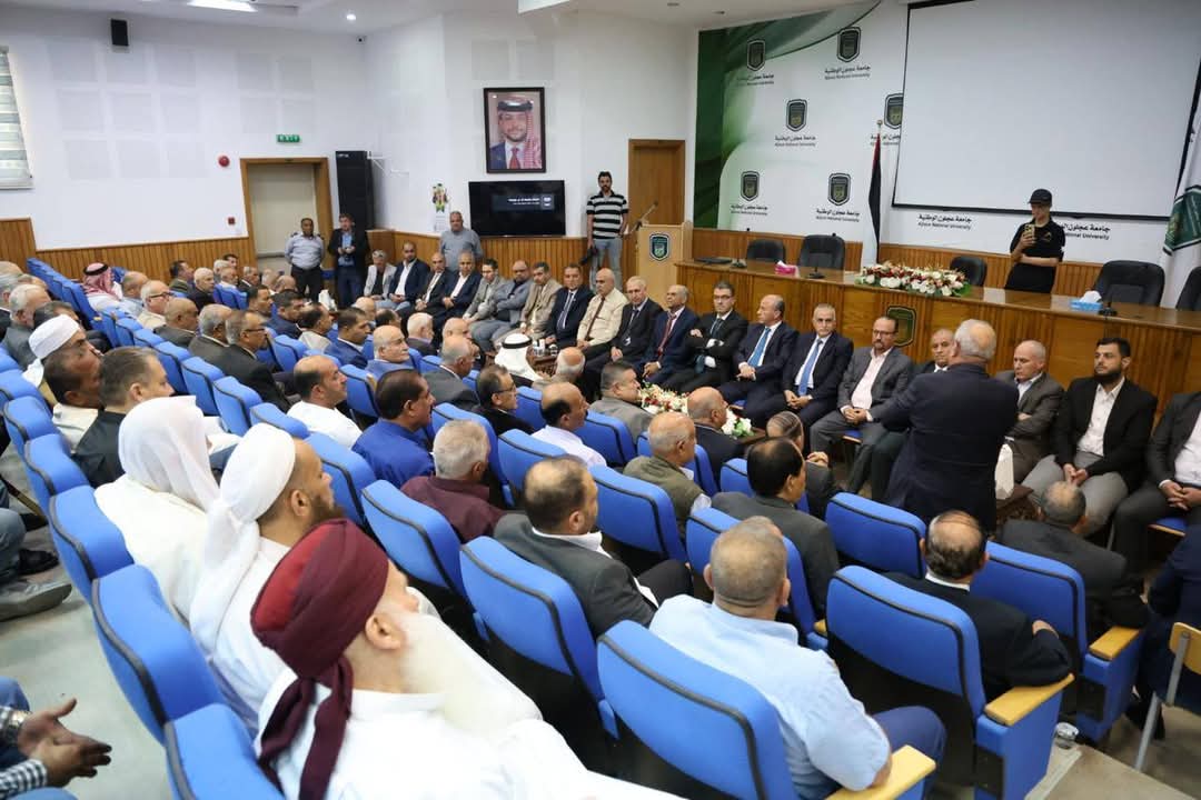 وفد من وجهاء جبل عجلون يزور جامعة عجلون الوطنية