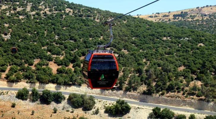 تلفريك عجلون يشكل نقلة نوعية في الحركة السياحية والتنموية