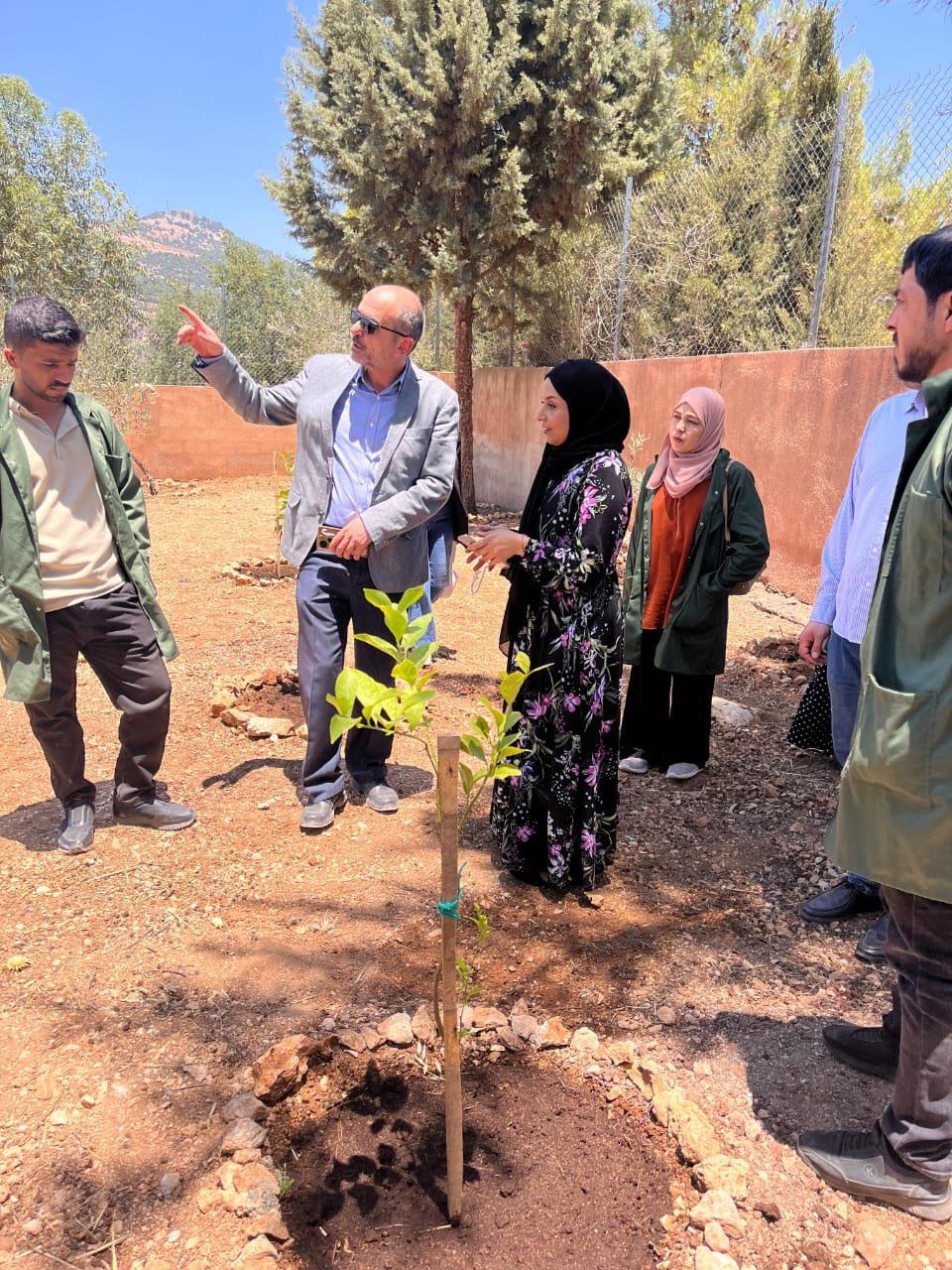 زيارة ميدانية لتعزيز التدريب الزراعي في عجلون 