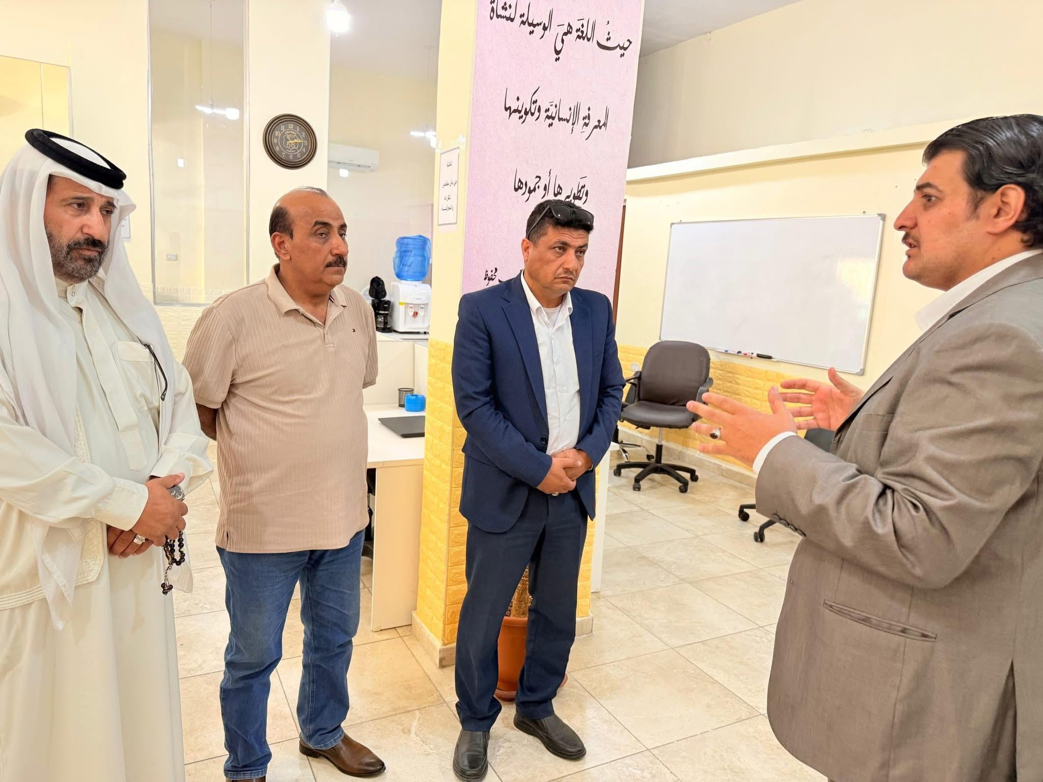 رئيس اتحاد الجمعيات الخيرية لمحافظة جرش يزور مكتبة جمعية هلا خير .