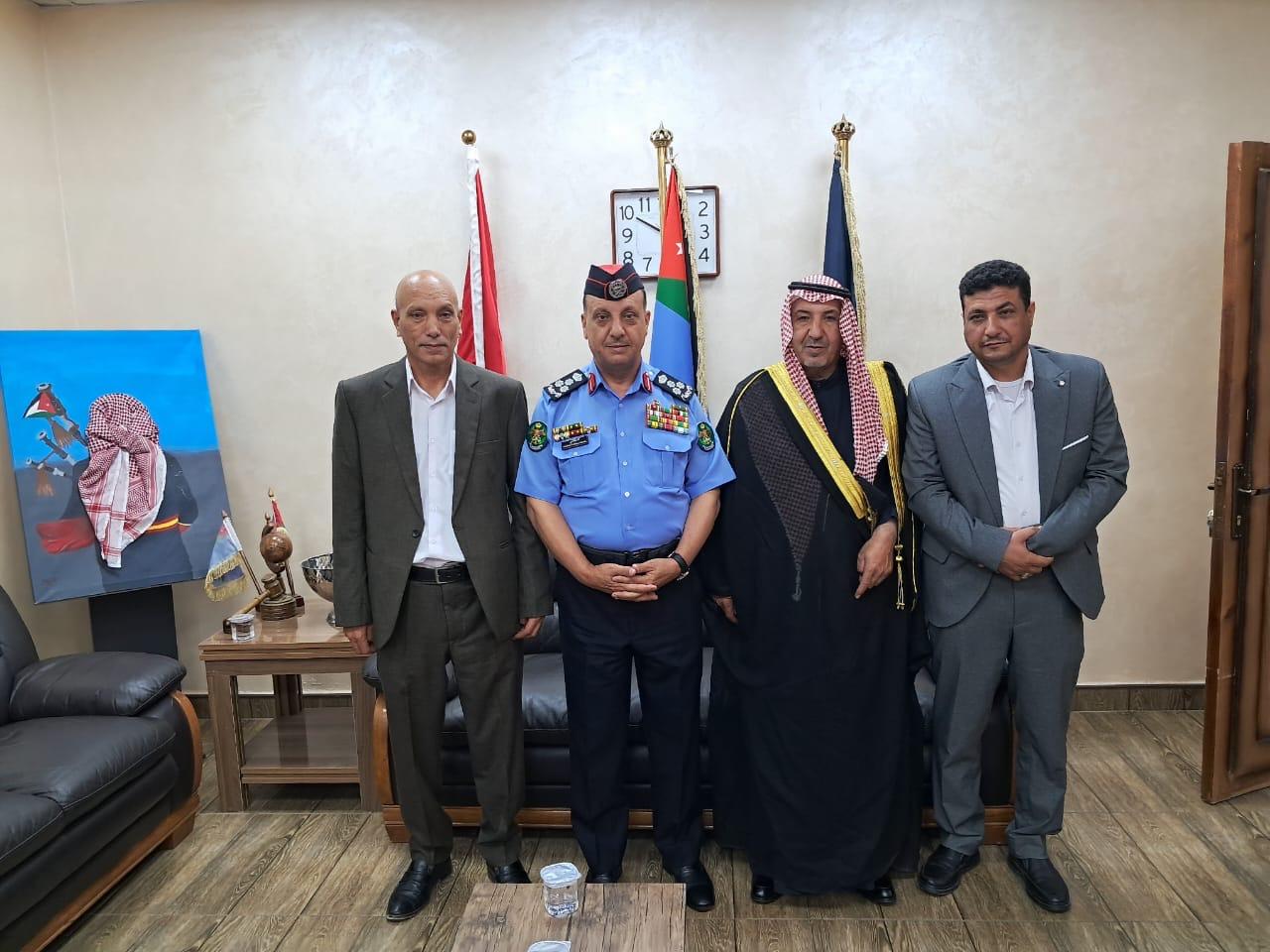 رئيس اتحاد جرش يهنئ مدير إقليم أمن الشمال بتوليه منصبه الجديد