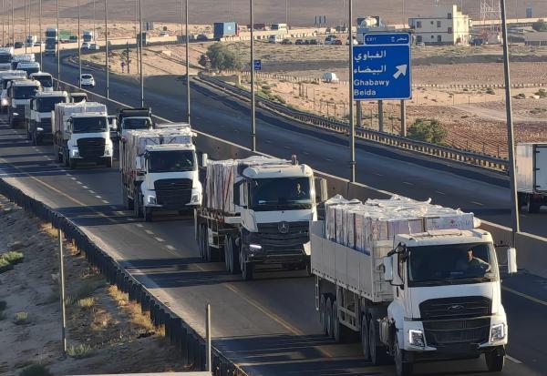 65 شاحنة مساعدات أردنية جديدة إلى غزة إحداها تحمل أطرافا صناعية