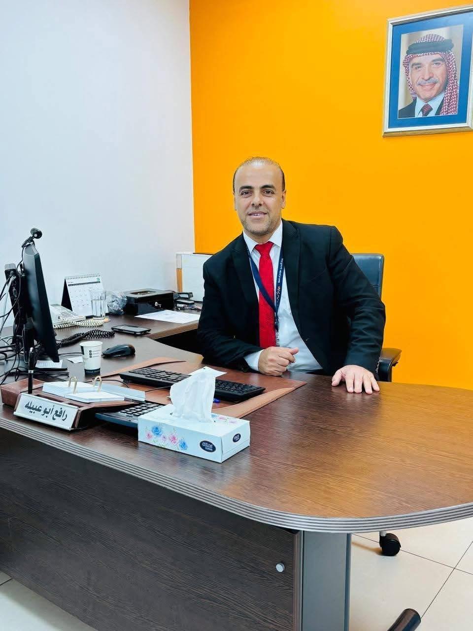 الجبالي يهنئ رافع أبو عبيلة
