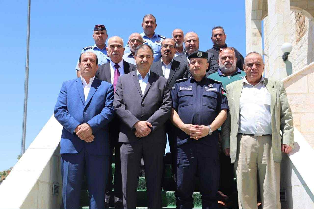 مدير شرطة عجلون يلتقي متقاعدين عسكريين