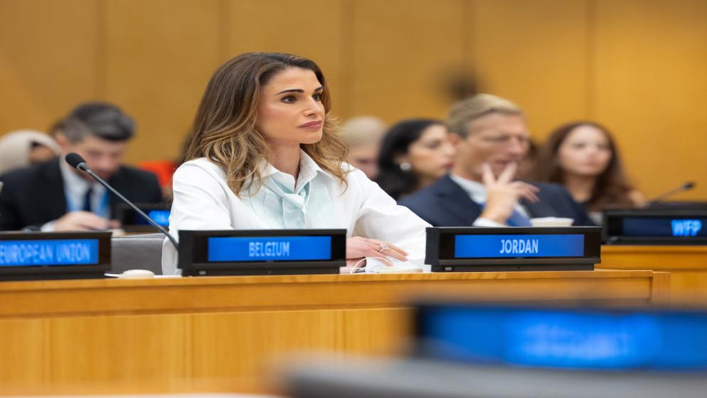 الملكة تحضر اجتماعا أمميا رفيع المستوى لدعم أطفال فلسطين
