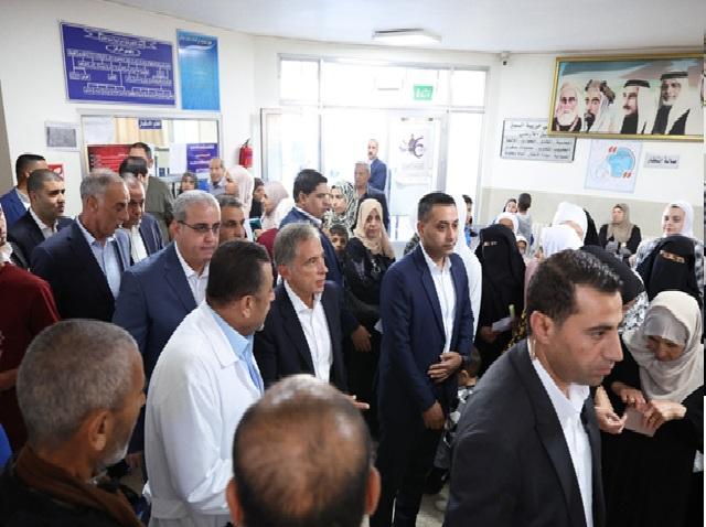 حسّان يوجه بتوسعة أقسام مركز صحي خريبة السوق الشامل