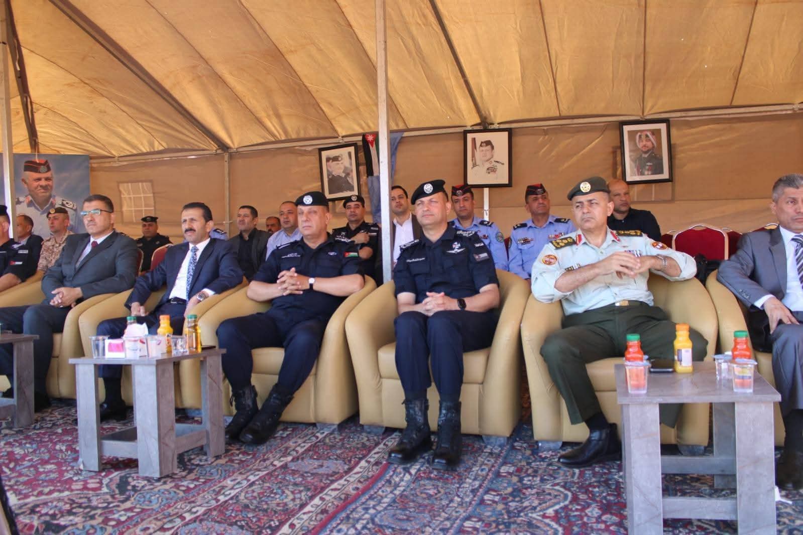 رئيس جامعة عجلون الوطنية يحضر التمرين الوهمي