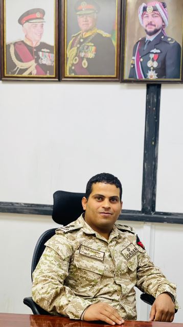 الملازم الاول احمد مفضي المهيرات مبارك الترفيع