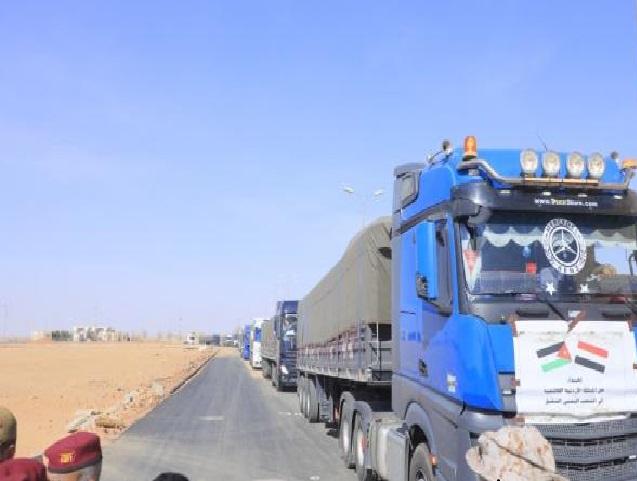 قافلة المساعدات الأردنية تصل إلى اليمن
