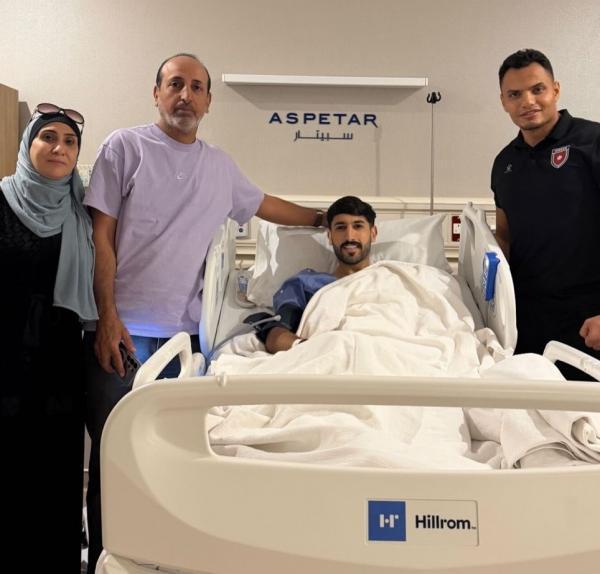 يزن النعيمات يعلن نجاح العملية الجراحية