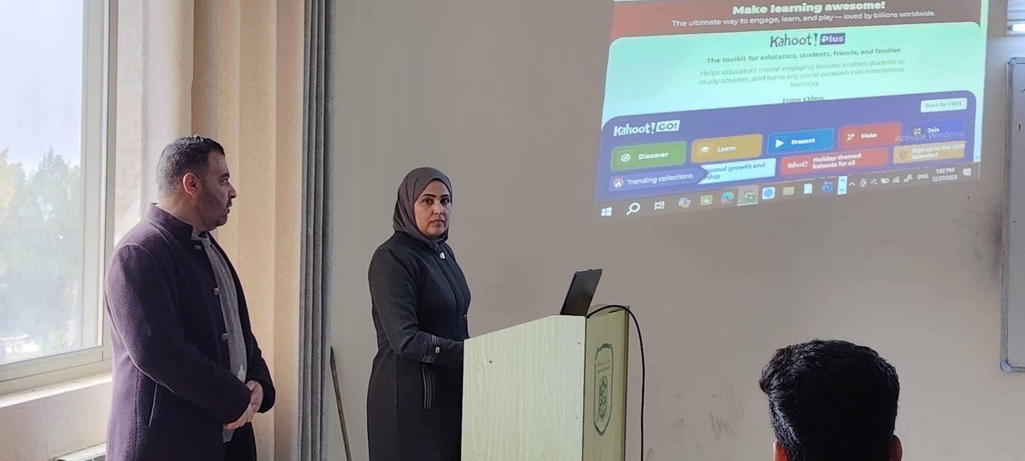 جامعة عجلون الوطنية تنظم ورشة متخصصة حول تصميم المسابقات التعليمية باستخدام “كاهوت”