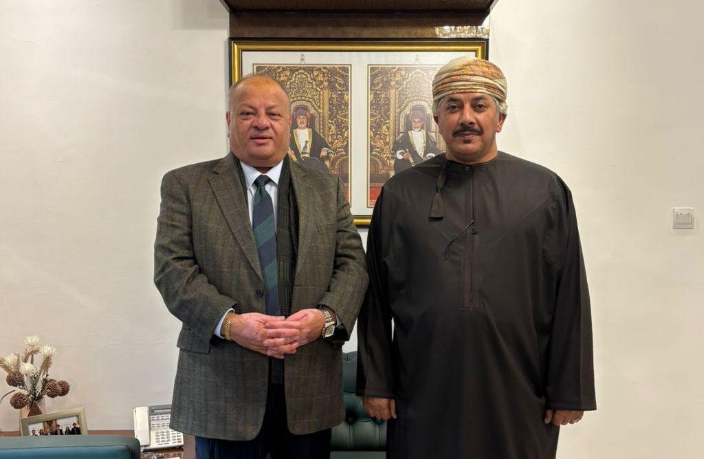سماوي يلتقي سفير سلطنة عُمان لدى المملكة الأردنية الهاشمية