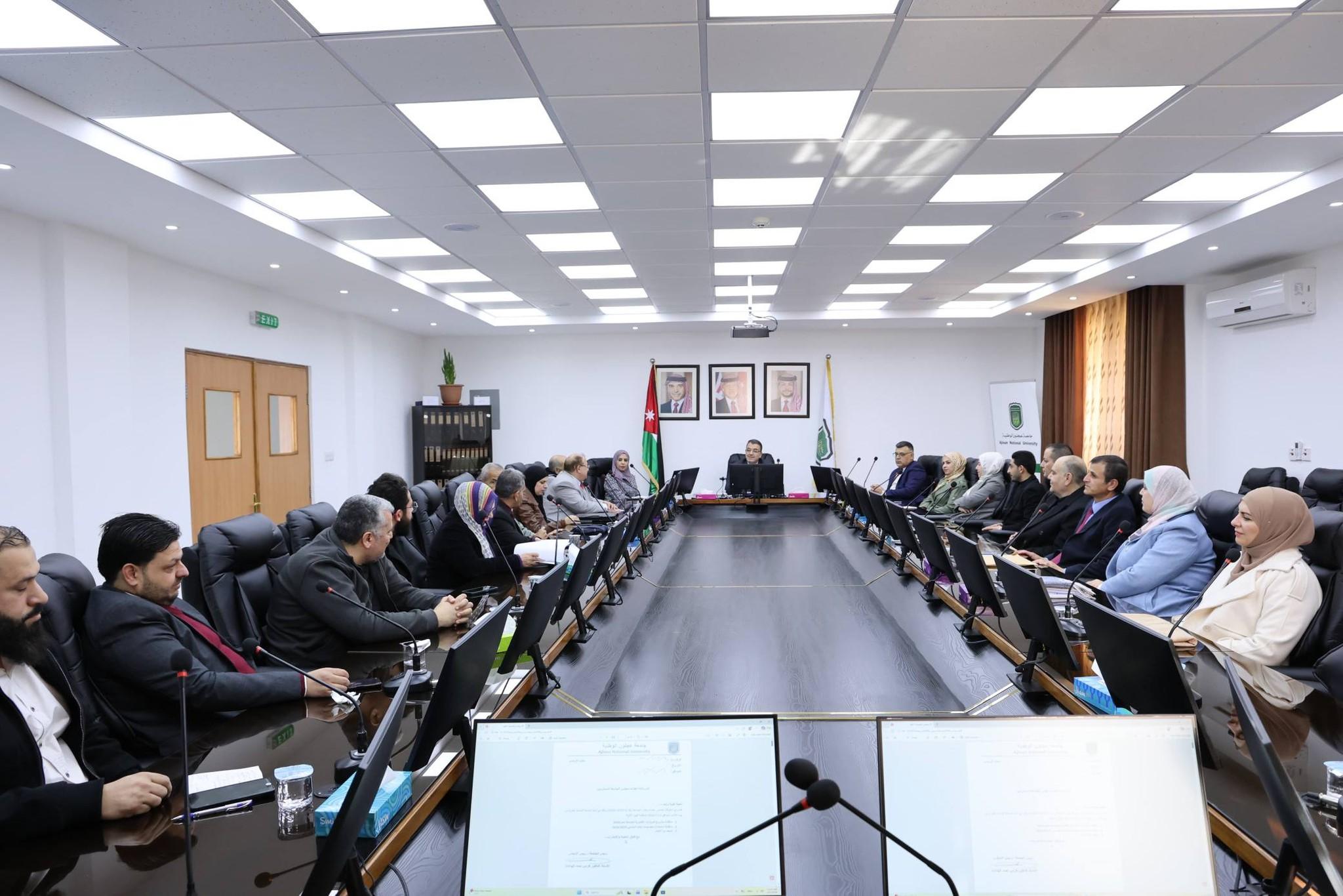 مجلس جامعة عجلون الوطنية يعقد أولى جلساته برئاسة الأستاذ الدكتور فراس الهناندة